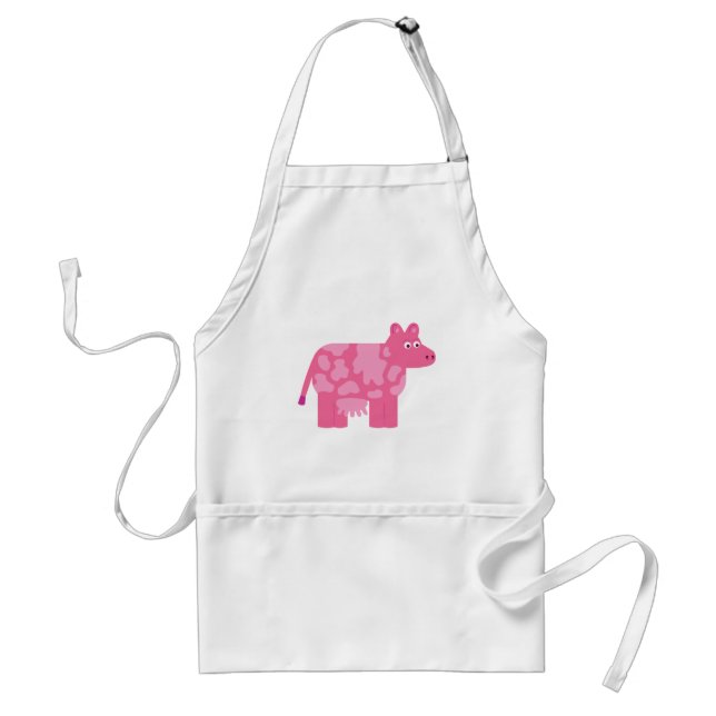 Tablier Vache rose (Devant)