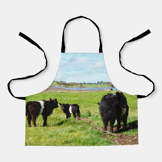Tablier Vaches, Empreintes Pour Enfants Et Filles Fentes F (Recto)