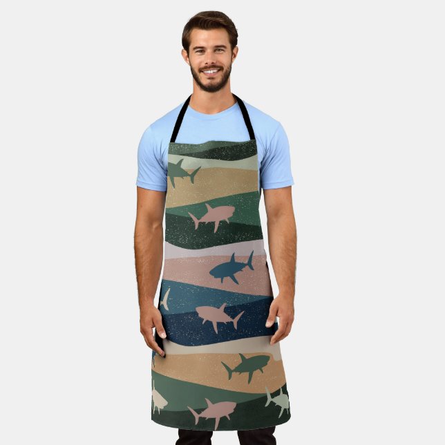 TABLIER VAGUE DE REQUIN VINTAGE  (Porté)