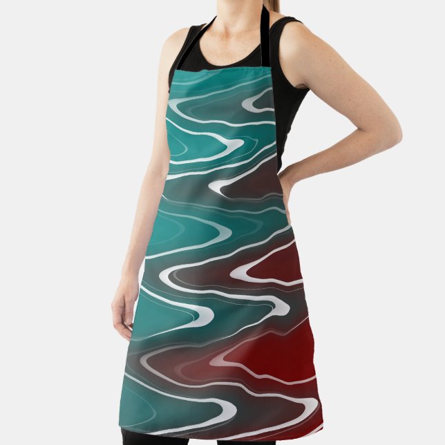 Tablier Vagues en blanc (Insitu)