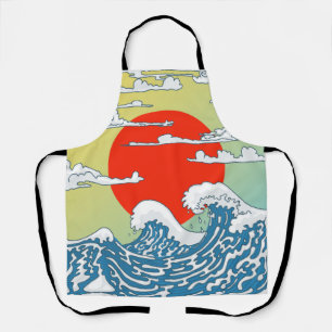 Tablier Vagues Japonaises