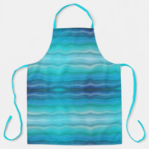 Tablier Vagues salées de plage côtière sur turquoise