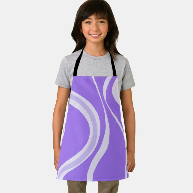 Tablier Vagues Violettes (Insitu)