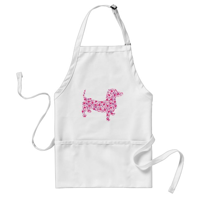 Tablier Valentine Hearts Dachshund (Devant)