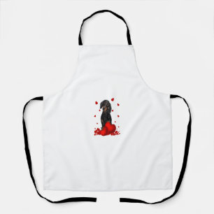 Tablier Valentines Day Love Hearts Dachshund Chien Chien C