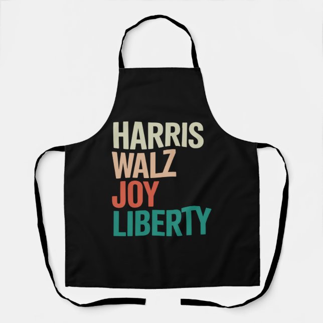 Tablier Valse Rétro Harris Waltz 2024 Harris Walz Joie Lib (Recto)