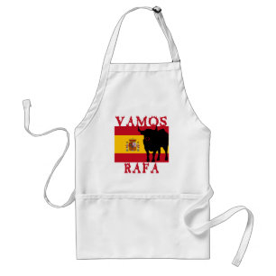 Tablier Vamos Rafa avec le drapeau de l'Espagne