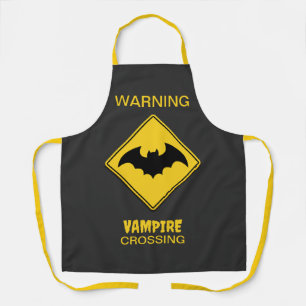 Tablier Vampire Bat Avertissement Halloween