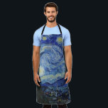 Tablier Van Gogh Starry Peinture nocturne<br><div class="desc">Vincent Van Gogh (30 mars 1853 - 29 juillet 1890) était un peintre postimpressionniste hollandais influent.  Ce tableau est Starry Night.</div>