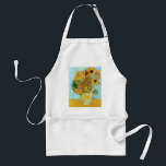 Tablier van Gogh Vase à vie morte avec douze tournesols<br><div class="desc">Douze tournesols dans un vase peint par Vincent van Gogh.</div>