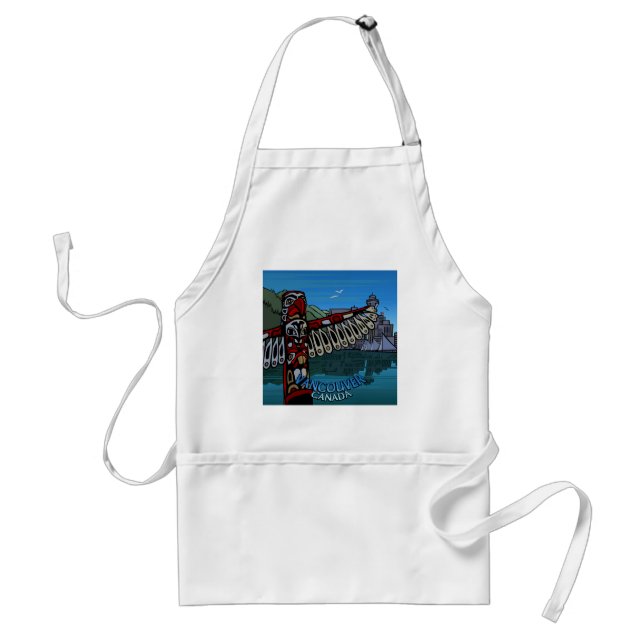 Tablier Vancouver Canada Souvenir Apron & Cuisines Cadeaux (Devant)