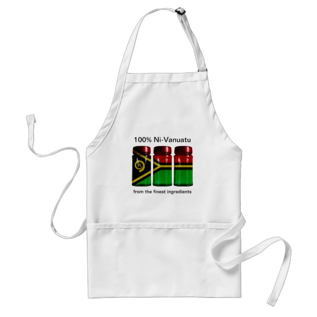 Tablier Vanuatu Drapeau Pots d'épices Apron (Devant)