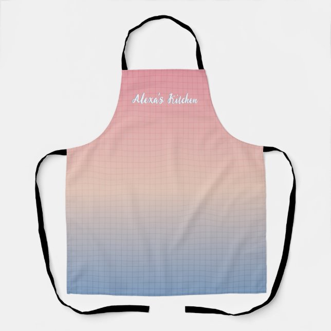 Tablier Vaporwave personnalisé (Recto)