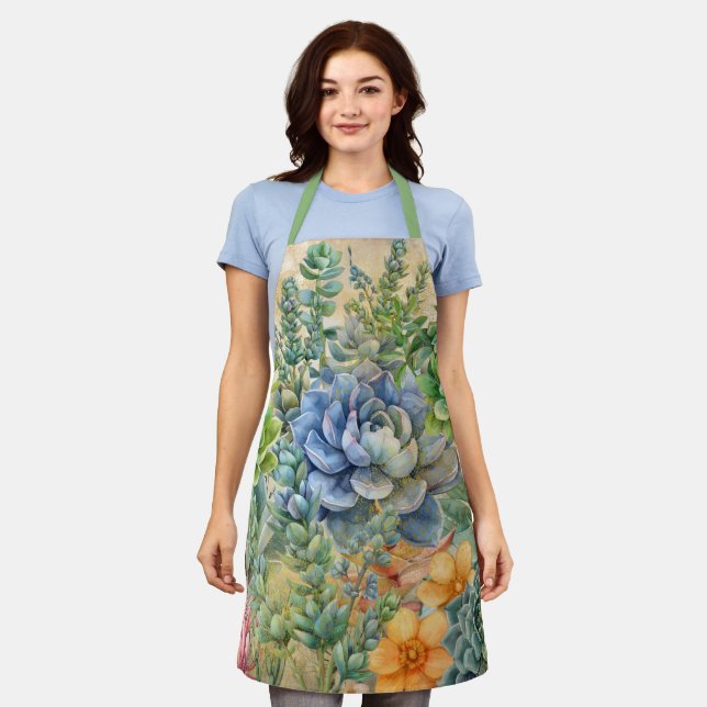 Tablier Variété De Succulents (Porté)