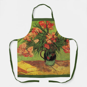 Tablier Vase aux Oleanders et livres de Vincent van Gogh