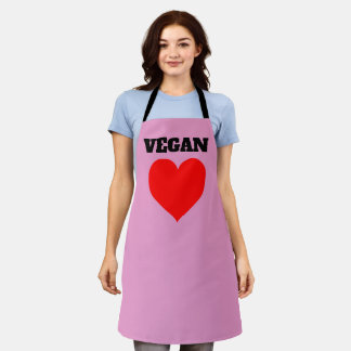 TABLIER VEGAN PINK KITCHEN APRON