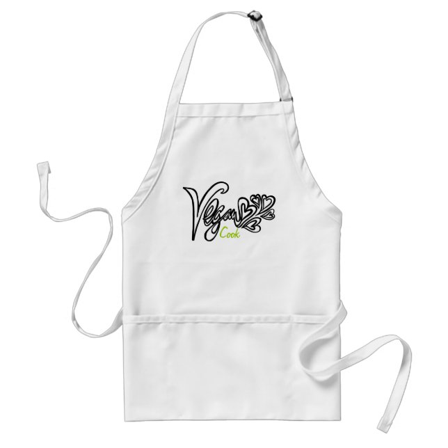 Tablier végétalien de cuisinier (Devant)