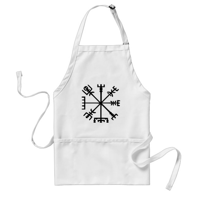Tablier Vegvísir (boussole de Viking) (Devant)