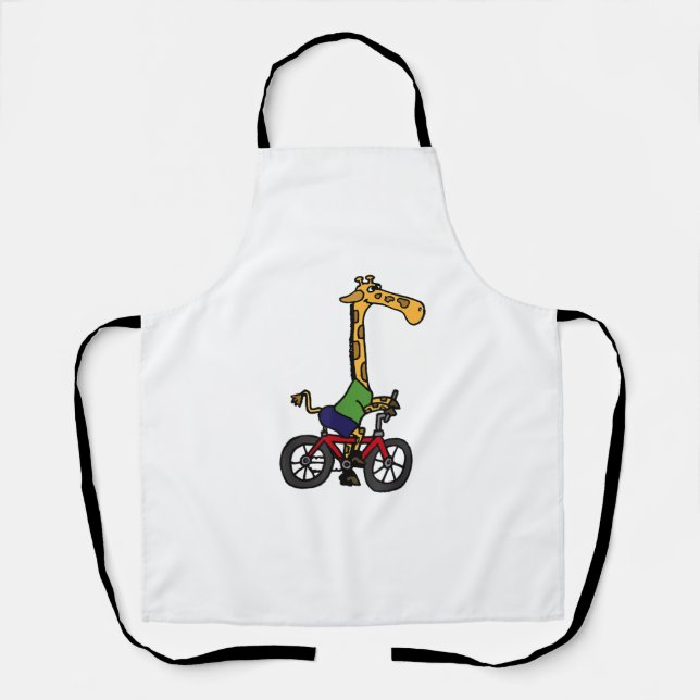 Tablier Vélo cool Giraffe équitation (Recto)