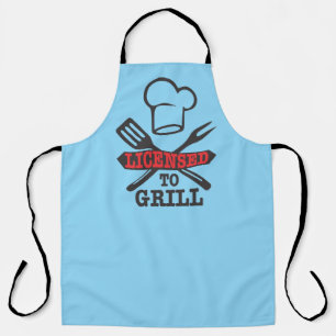Tablier Vendeurs de lettrage pour grillades agréés cool