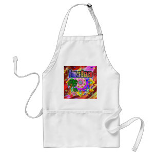 Tablier Venice Beach Tropical Friends Apron