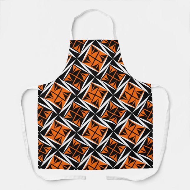 Tablier Vents sacrés en Orange (Recto)