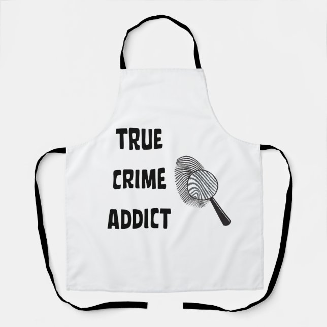 Tablier Véritable adepte du crime (Recto)
