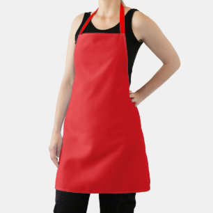 Tablier Véritable Chef Cuisinier Traiteur de Cuisine Rouge
