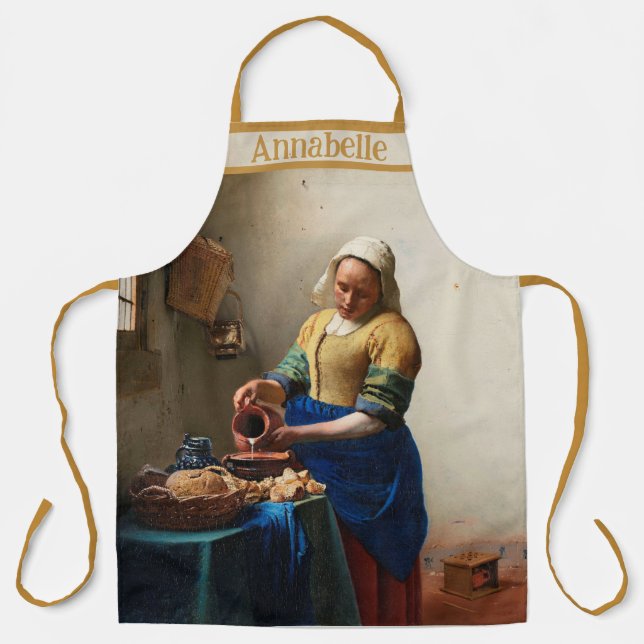 Tablier Vermeer The Milkmaid Personalize (Recto)