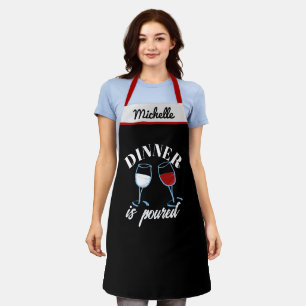 Tablier Versez du Plaisir Cadeau de Vin Personnalisé pour