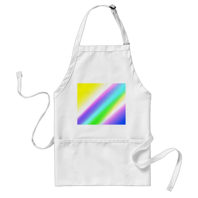Tablier Vert bleu arc-en-ciel texture abstraite motif art  (Devant)