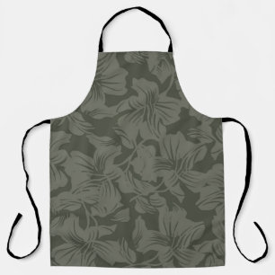 Tablier Vert Floral sans couture motif fond abstrait, 