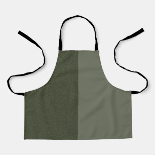 Tablier vert mousse à deux tons - Personnalisable