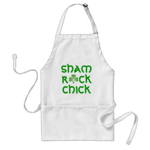 Tablier vert shamrock "Shamrock Chick"