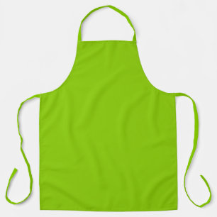 Tablier Vert uni couleur solide Brat
