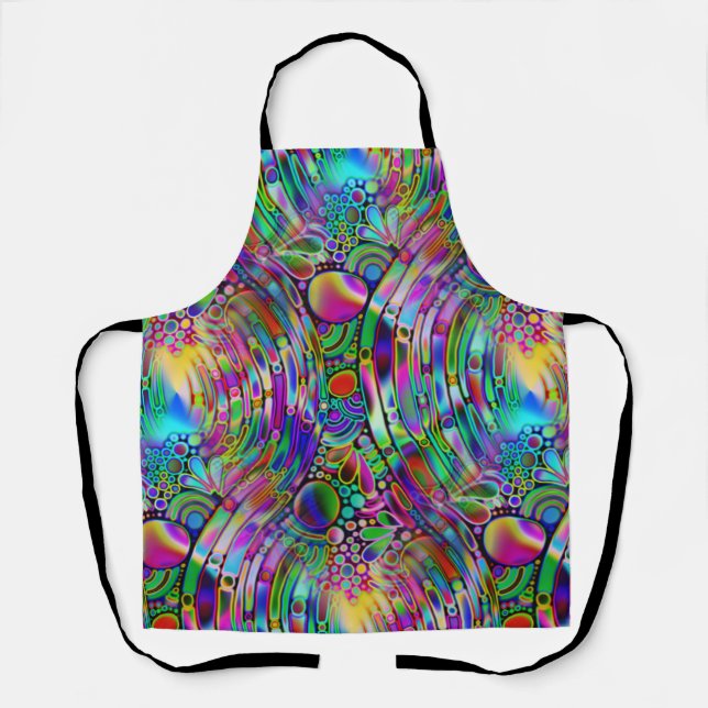 Tablier Very colorfully abstract forms art 1 (Recto)