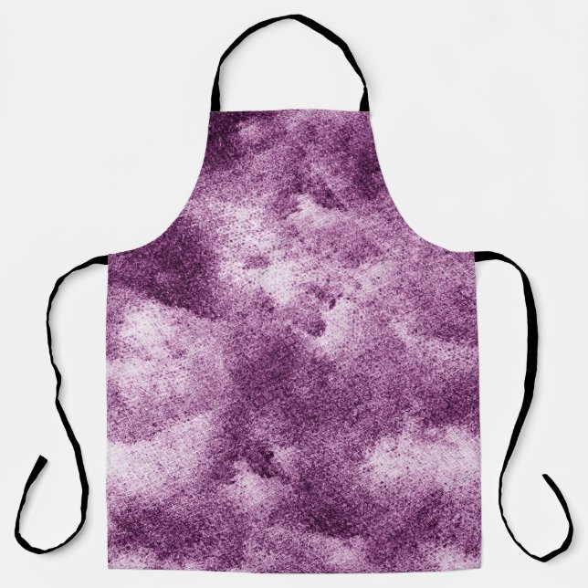 Tablier vêtement à motifs violet, abstrait, orné, ancien, (Recto)