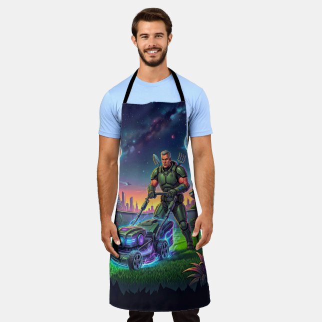 Tablier Vêtements de tondeuse galactique de science-fictio (Porté)