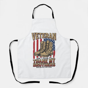 Tablier Vétéran Merci à Mes Frères Chemise Militaire Vinta