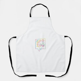 Tablier Vibes de printemps Pastel Graphic