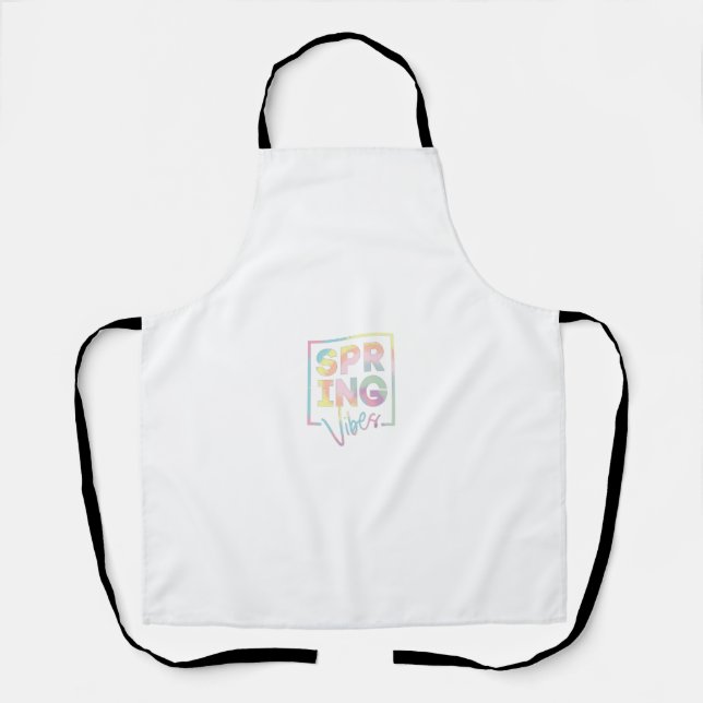 Tablier Vibes de printemps Pastel Graphic (Recto)