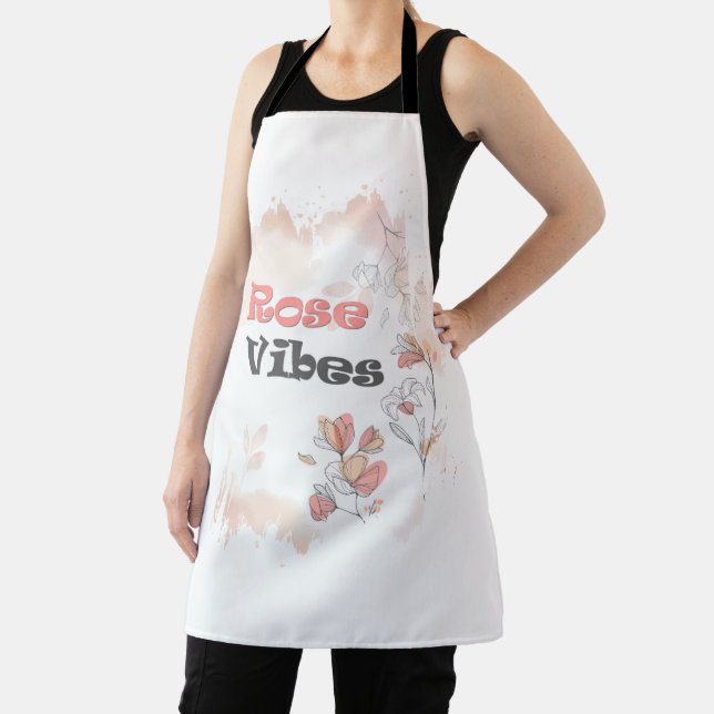 Tablier Vibes roses - Esthétique de l'humeur florale (Insitu)
