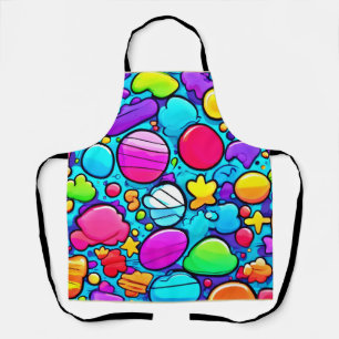 Tablier Vibrant Abstrait Candyland