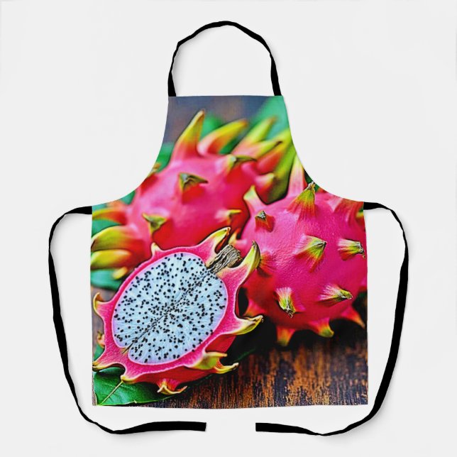 Tablier Vibrant Dragon Fruit Beauté Design (Recto)