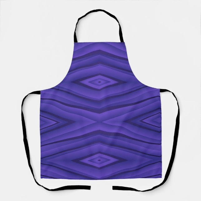 Tablier Vibrant purple apron with geometric pattern  (Recto)