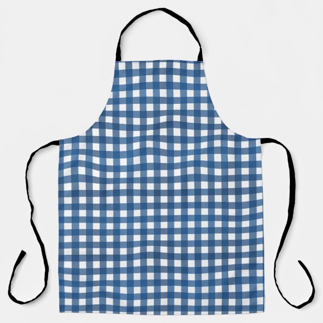 Tablier Vichy Bleu marine (Recto)