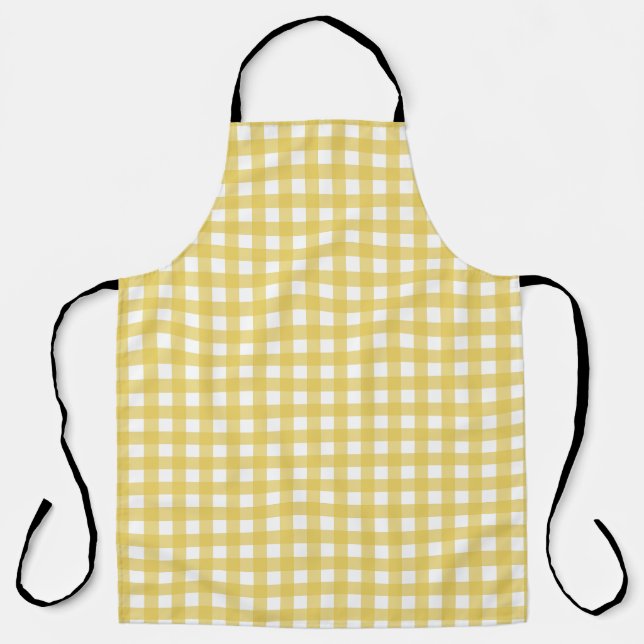 Tablier Vichy Jaune clair (Recto)