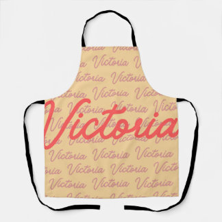 Tablier Victoria Nom Motif répété