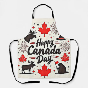 Tablier Vidéos amusantes de la fête du Canada
