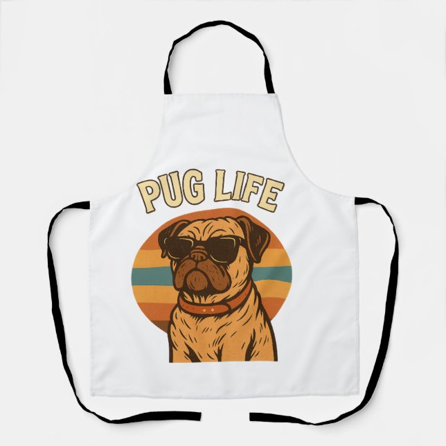 Tablier Vie de Pug (Recto)